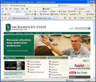 Sac state Home Page